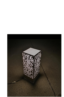 5014 Outdoor Bollard Light - Illuminated View