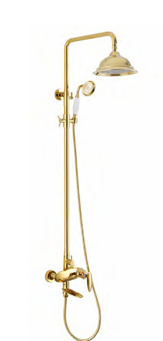 A-0002 Brushed Gold Shower Set