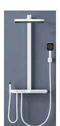 A-00316-5 White Shower Mixer Set