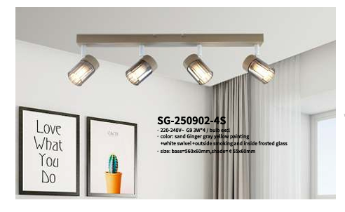 SG-250902-4S Four Head Indoor Spotlight