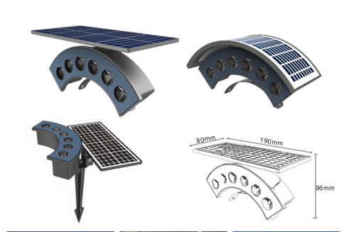 Solar Arc Garden Light