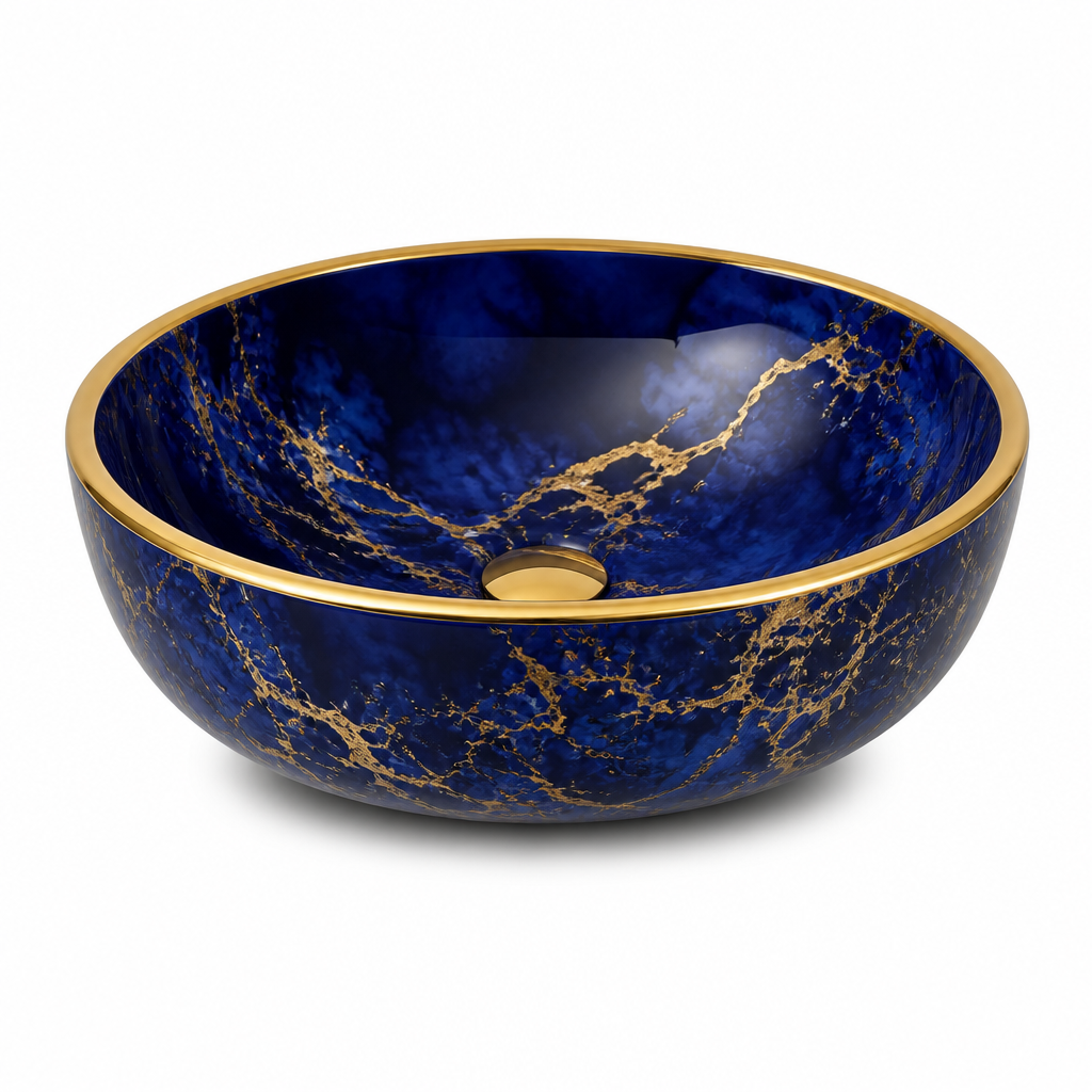 K-6149 Art Basin - Blue Gold