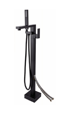 PY701KBL Elegant Black Floor Standing Shower Mixer
