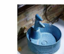K-436A Art Basin - Blue Pattern